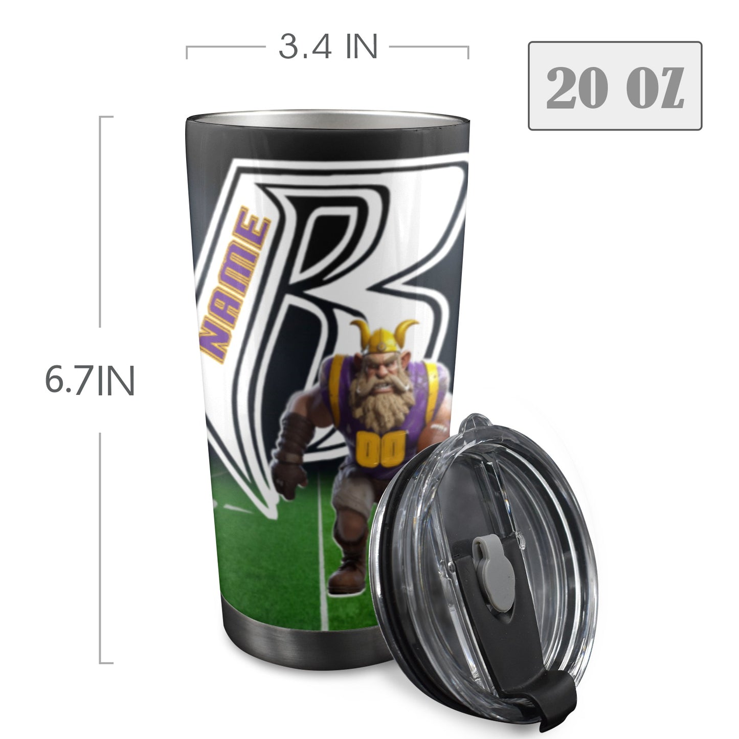 RR Vikings 20oz Mobile Tumbler with Lid 2024