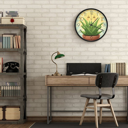 Plant Love 10x10 Wall Clock - Aloe