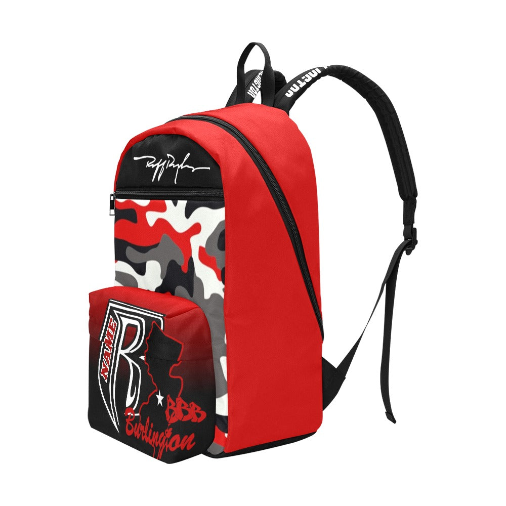 BBB Large Capacity Travel Backpack Red Camo
