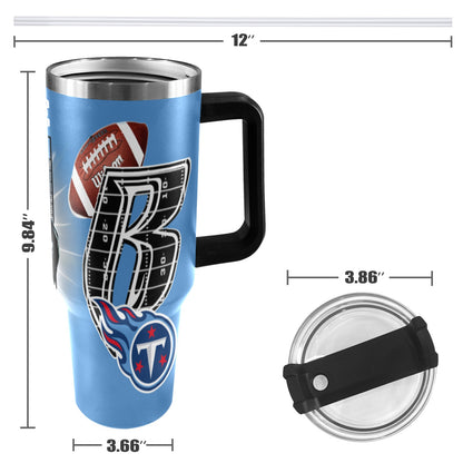 RR TITANS 40OZ STAINLESS STEEL TUMBLER 2025