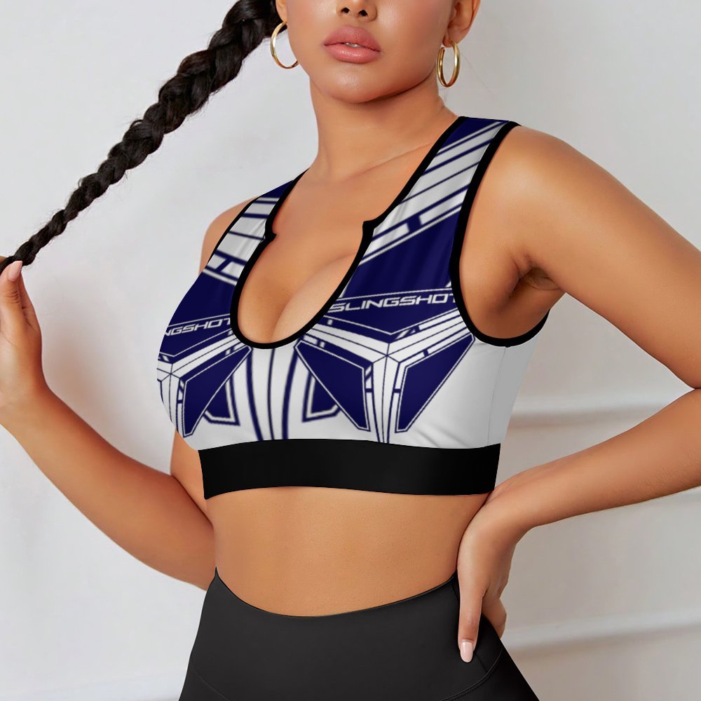 3>2 Sexy Spandex Crop Top Blue