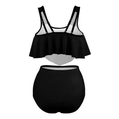 CMR Two Piece Plus Sized Flounce Swimsuit