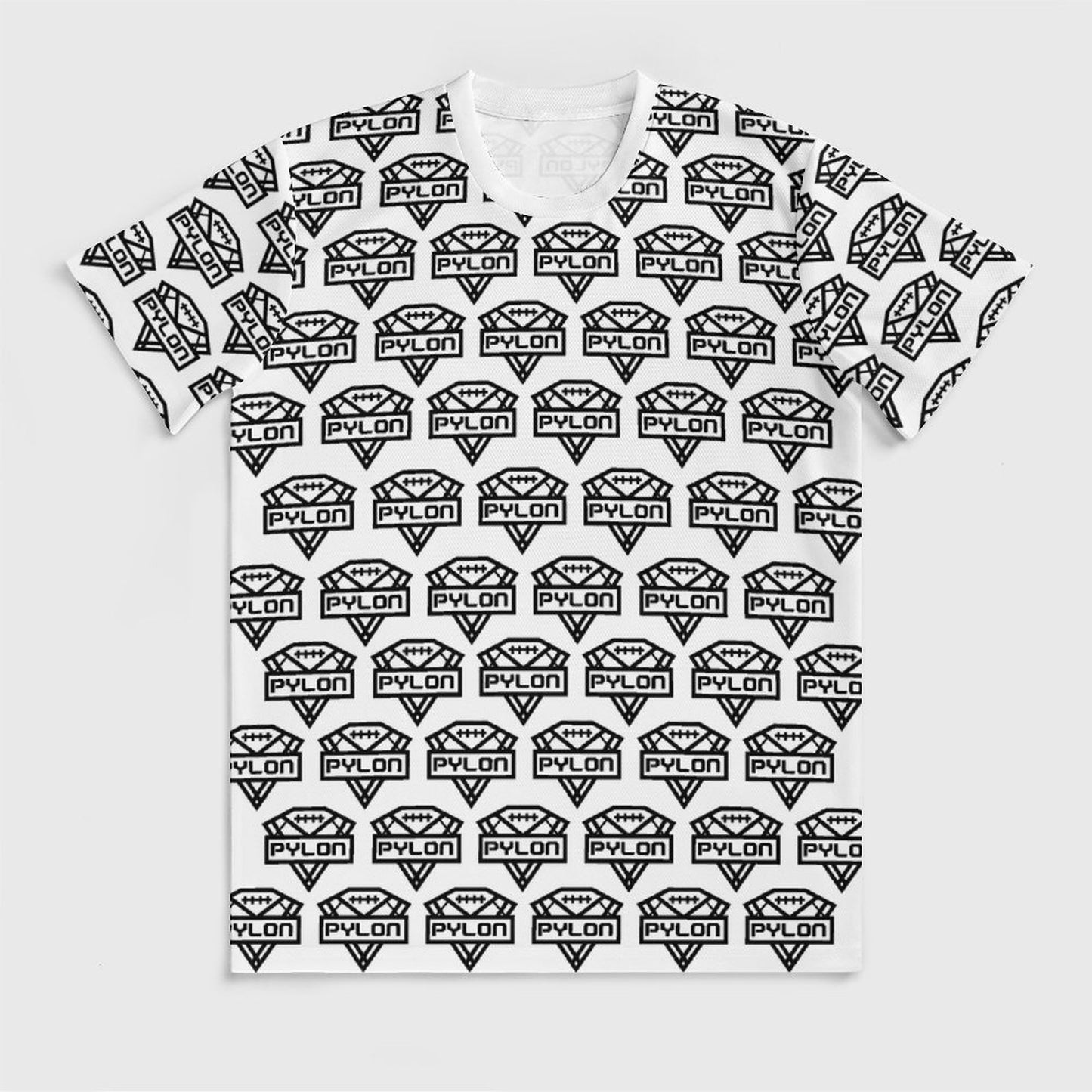 Pylon Ice Silk Tee Wht Pylon Print