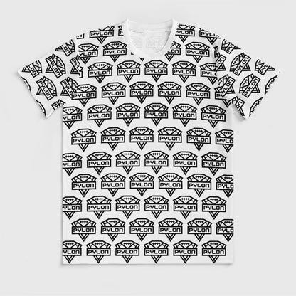 Pylon Ice Silk Tee Wht Pylon Print