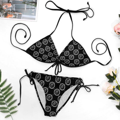 RR String Bikini Plus Size Blk RR Coin