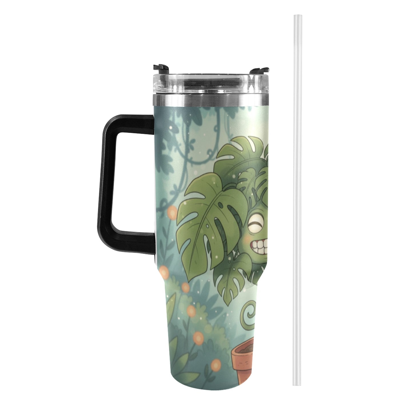 Plant Love Monstera 40oz Stainless Steel Tumbler