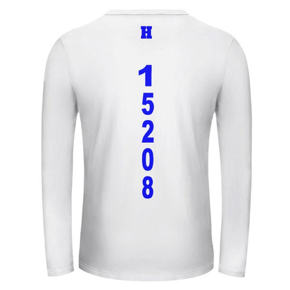 Homewood H Long Sleeve Wht/Blu
