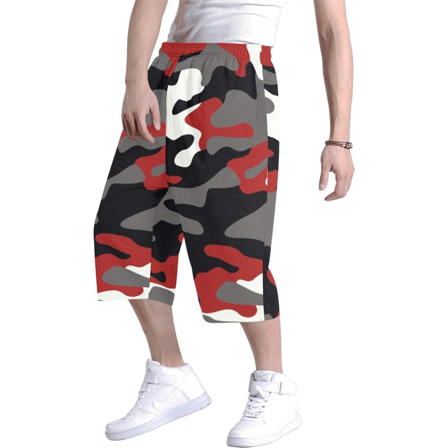 Fort Worth Mens Urban Shorts Red Camo