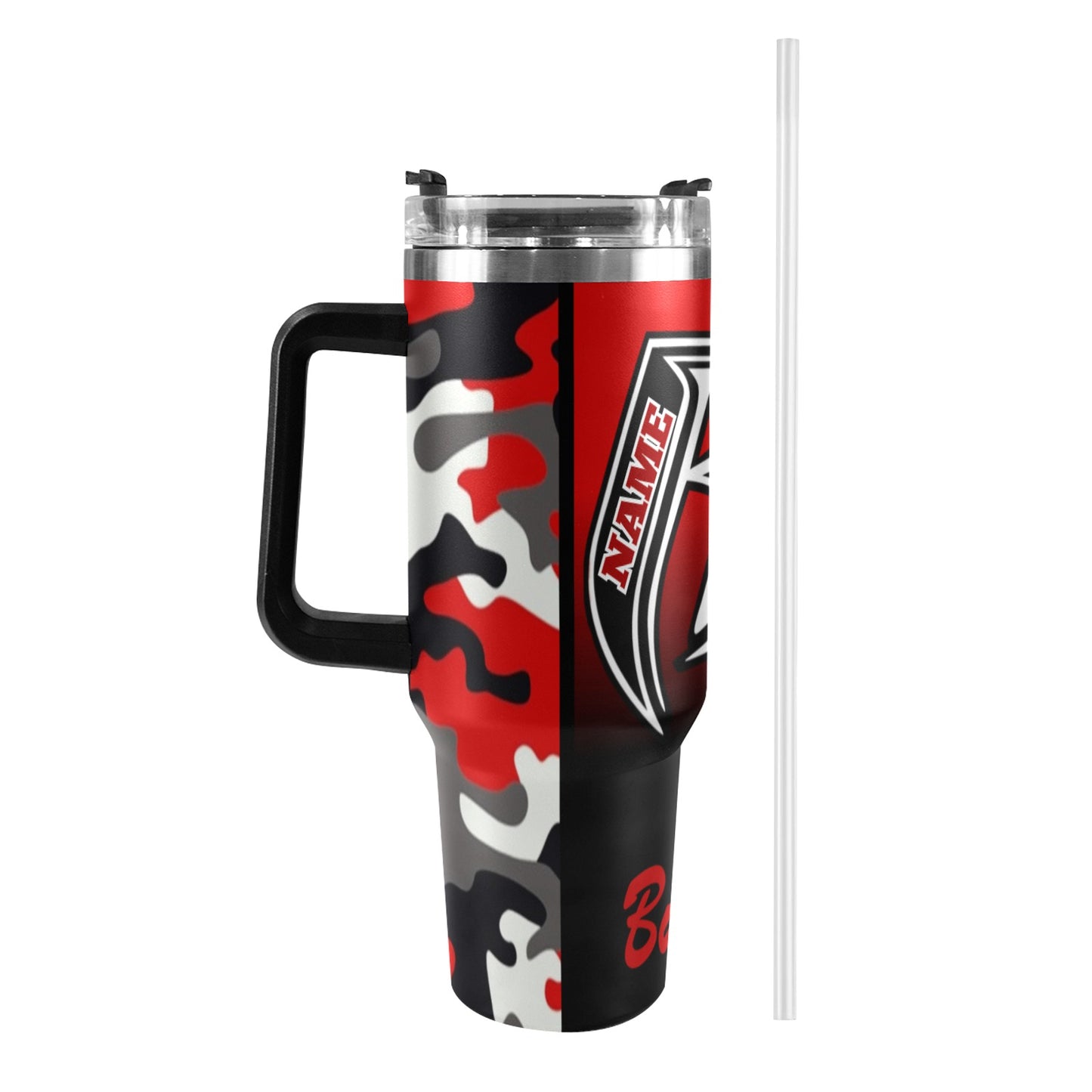 Big Bad Burlington 40oz Stainless Steel Tumbler Red Camo