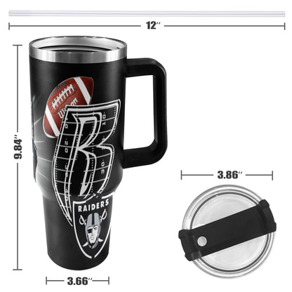 RR RAIDERS 40OZ STAINLESS STEEL TUMBLER 2025