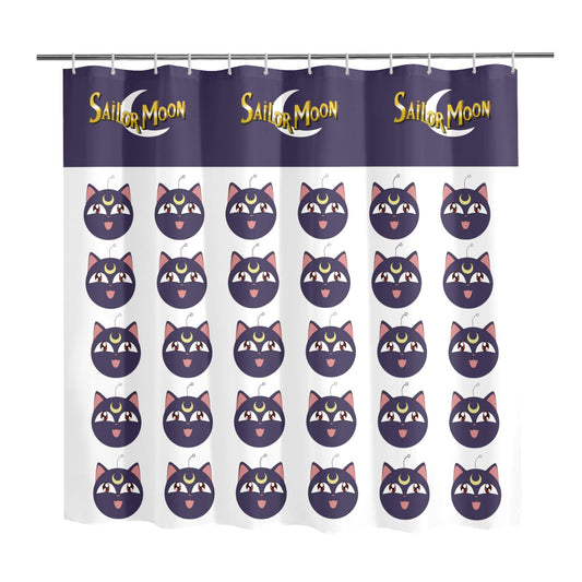 Sailor Moon Luna Shower Curtain Shower Curtain 72" x 72"