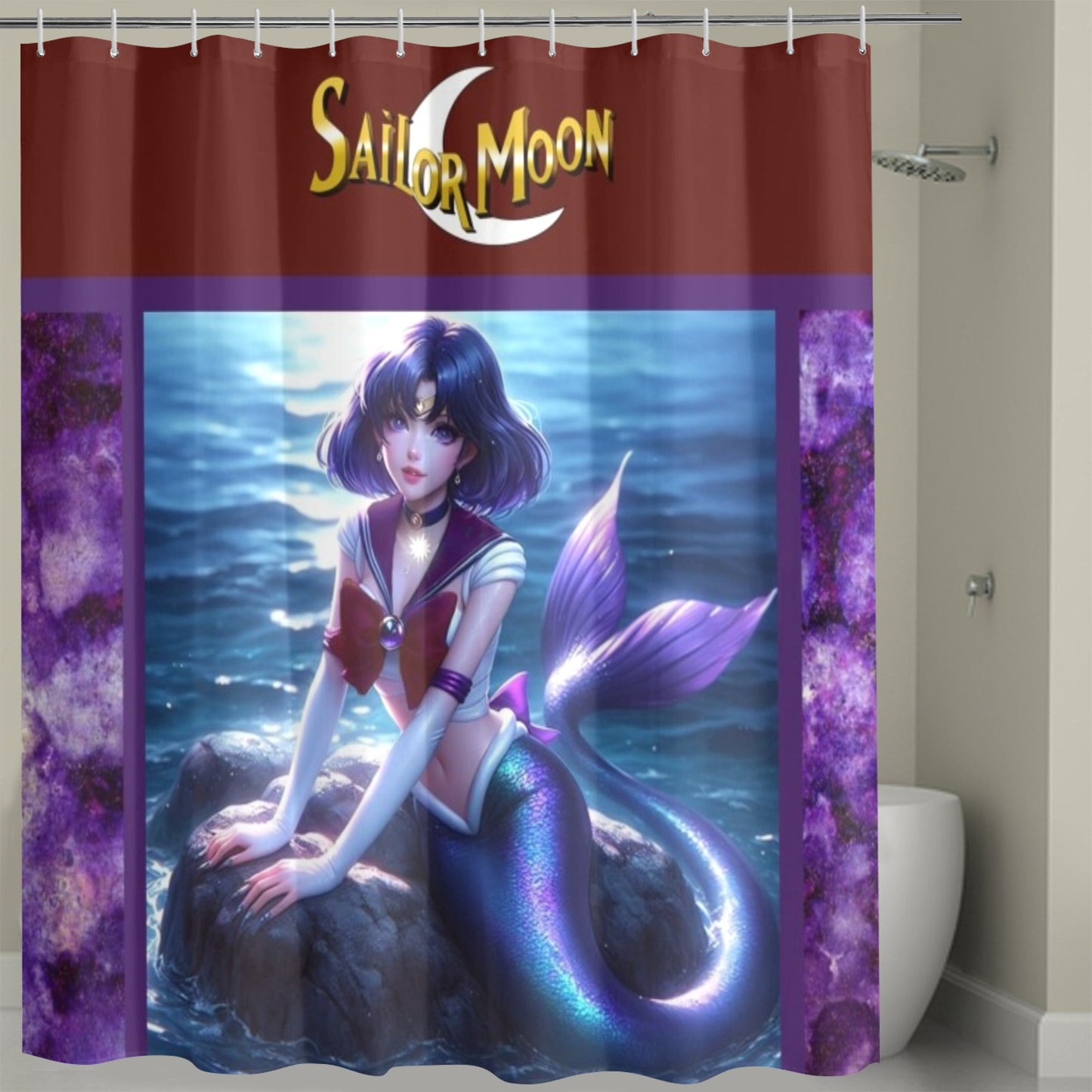 Sailor Saturn Shower Curtain Shower Curtain 72" x 72"