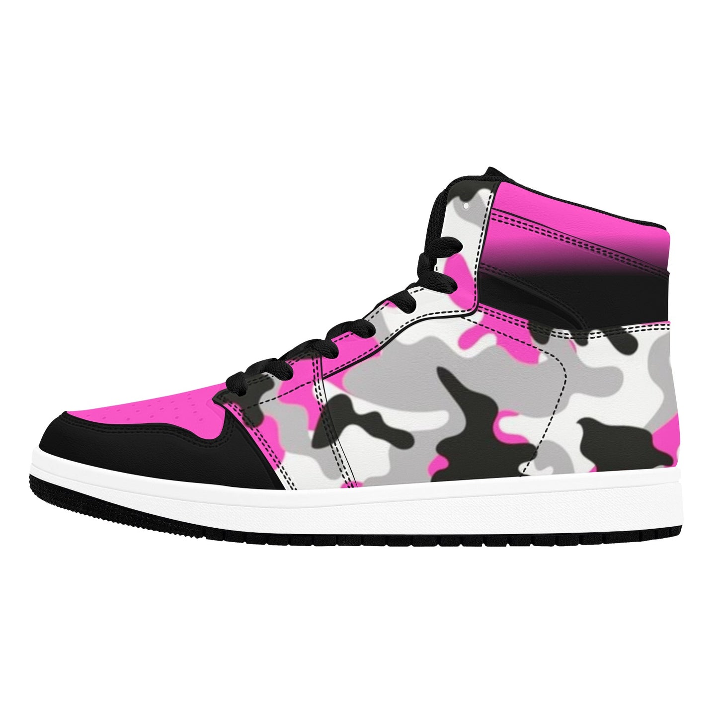 RR Pink Camo Hightop Top Sneakers