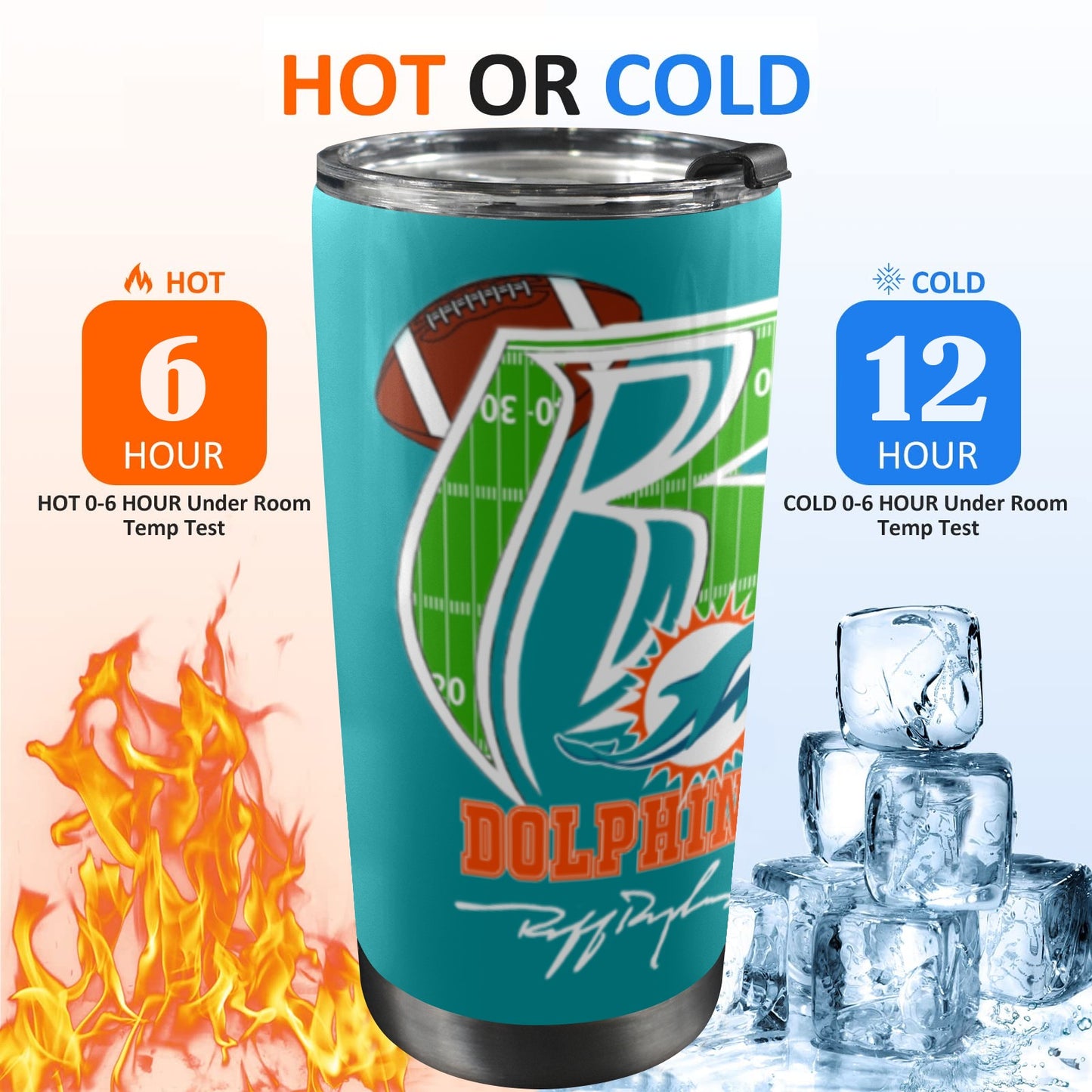 RR Dolphins 20oz Mobile Tumbler 2023