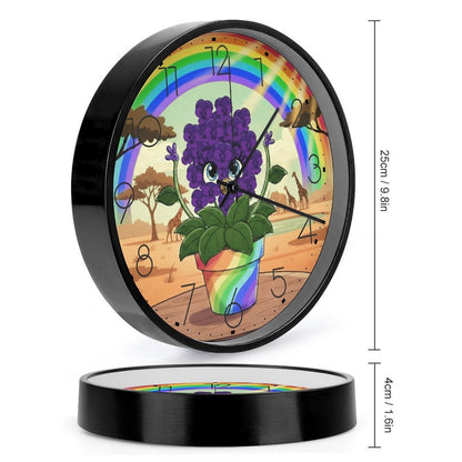 Plant Love 10x10 Wall Clock - African Violet