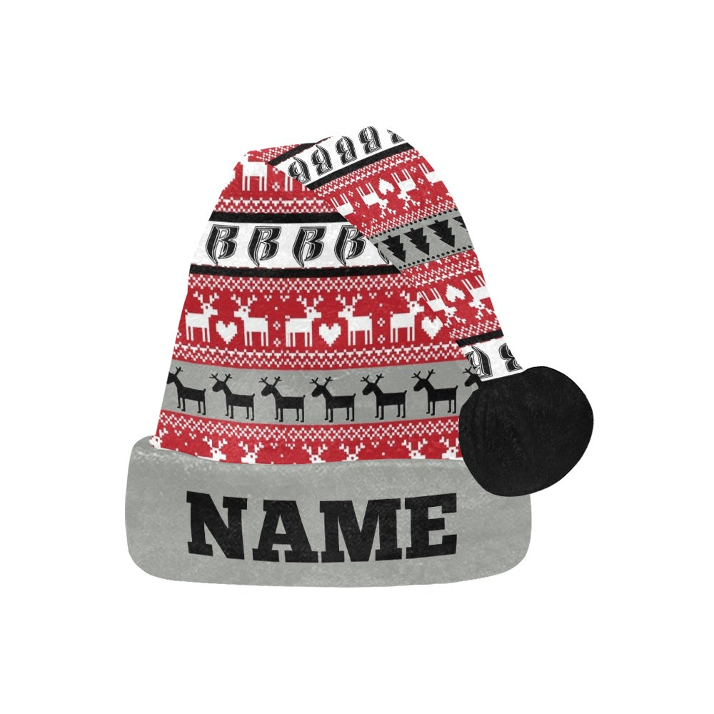 RR Christmas Flannel Hat - Blk/Rd/Gry