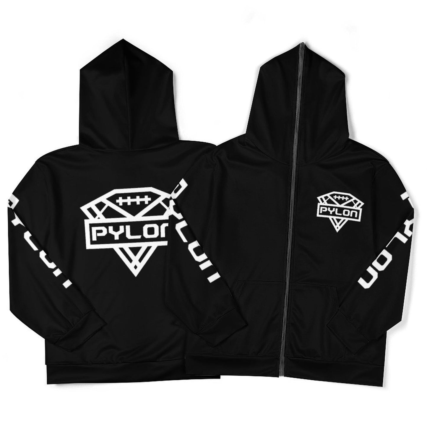 Pylon Full Zip Hoodie Blk