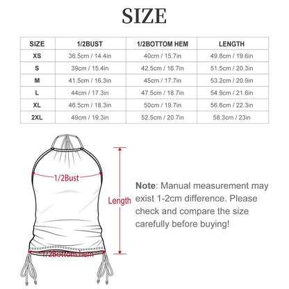 RR Two Piece Halter Swimsuit RR Coin Red