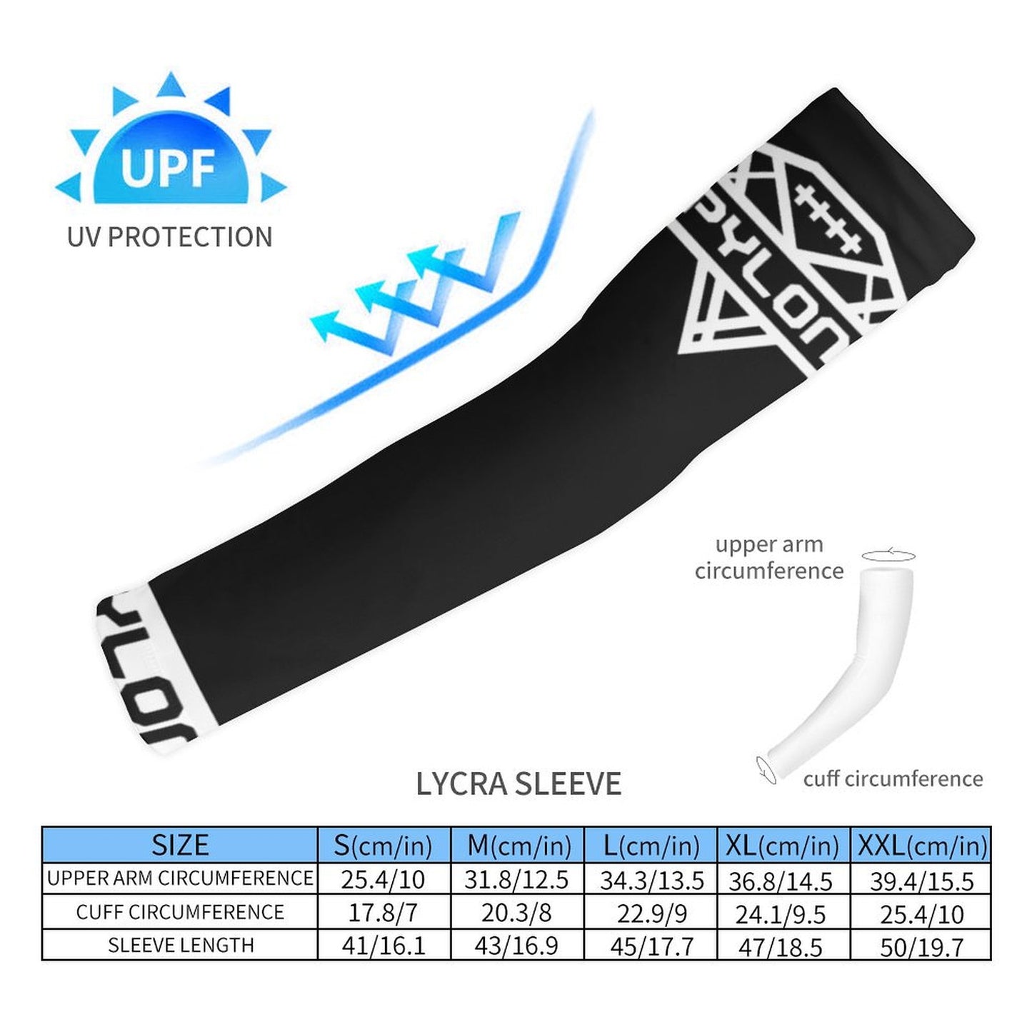 Pylon Cooling Compression Arm Sleeves Blk