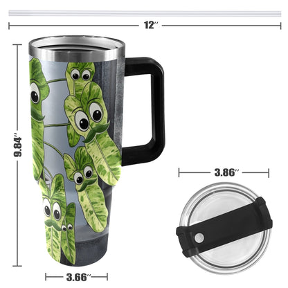 Plant Love Philodendron Palacio Verde 40oz Stainless Steel Tumbler