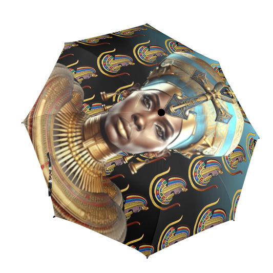 Nubian Queen Semi-Automatic Foldable Umbrella