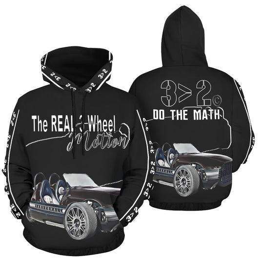 3>2 Customizable Vanderhall Pullover Hoodie Blk - Enter your custom bike color for the bike image, sleeves and hood.