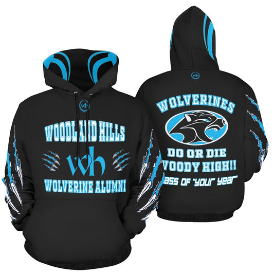 Woodland Hills High School Alumni Hoodie - Customize with your graduation year.