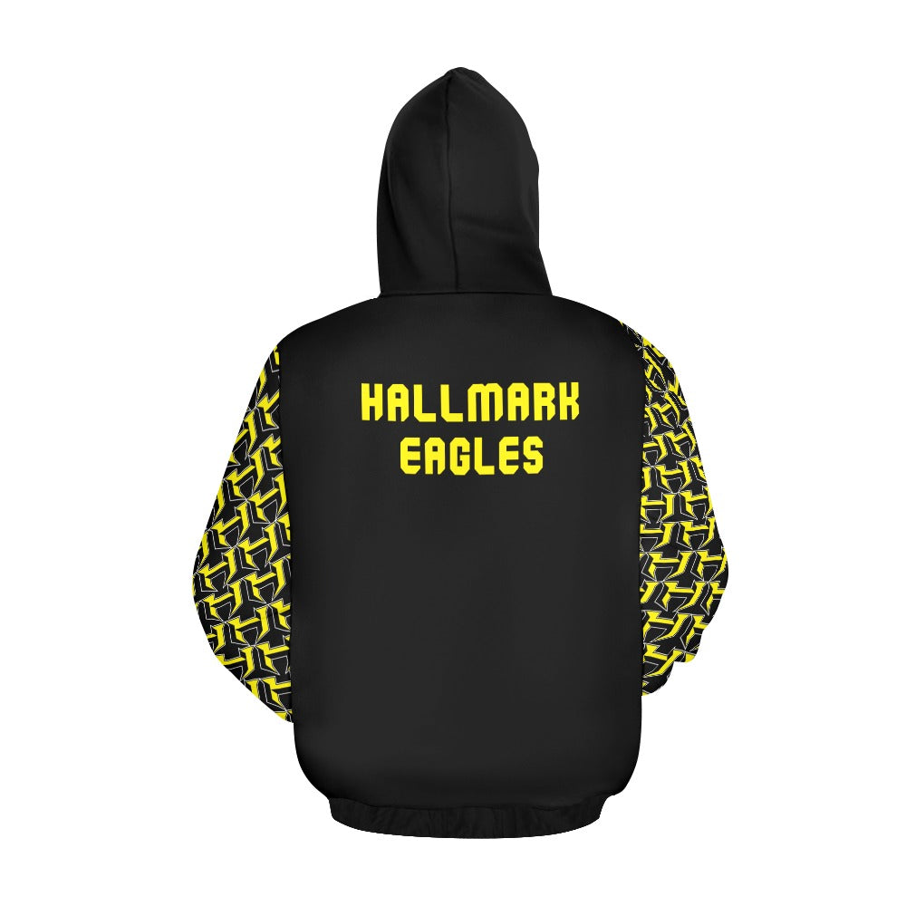 HYA Eagles Silky Hoodie H Print Blk