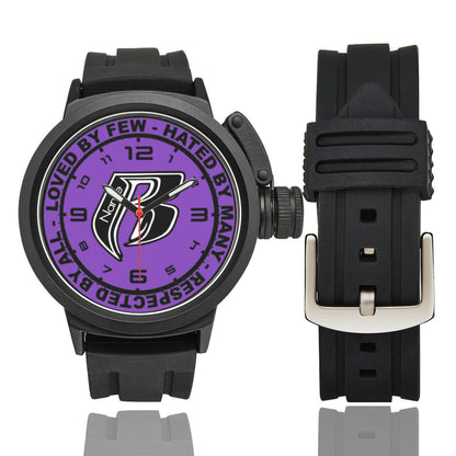 RR Mens Sports Watch Purple - Add your name.