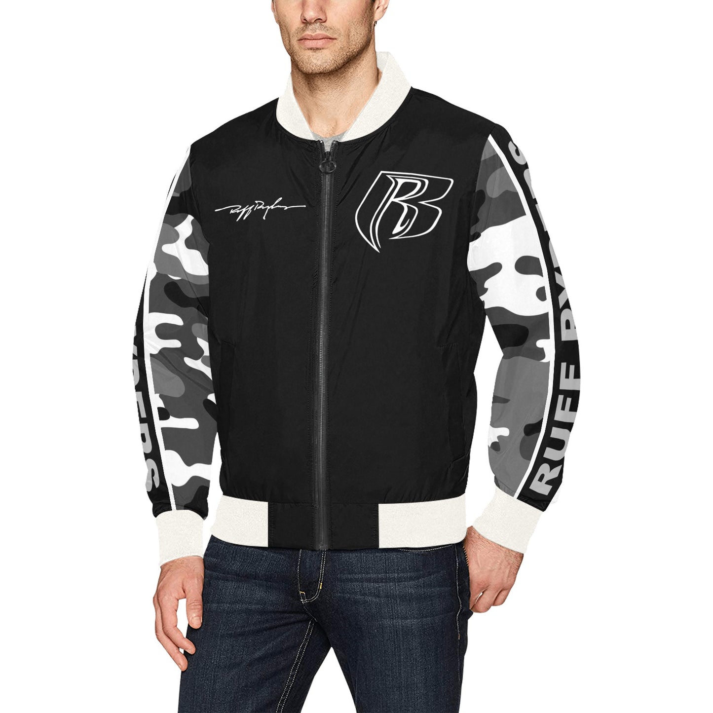 RR Bomber Jacket Blk/Camo