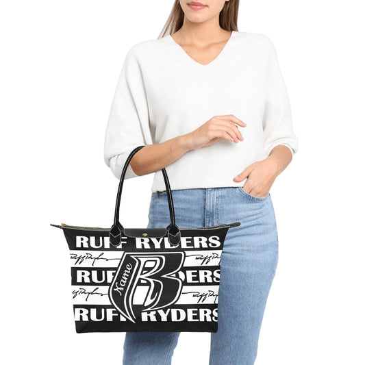 RR Custom Name Striped Handbag