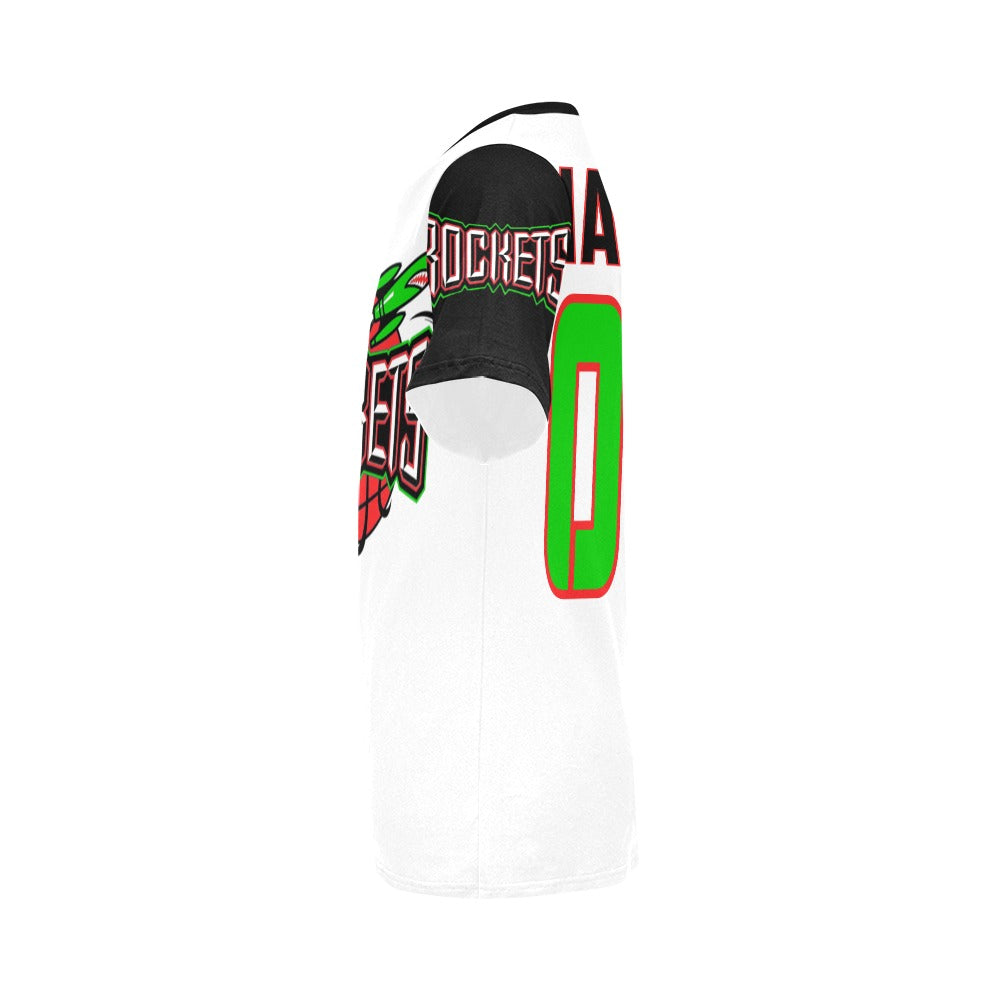 Rockets Tee Wht (Add Player's name and number)