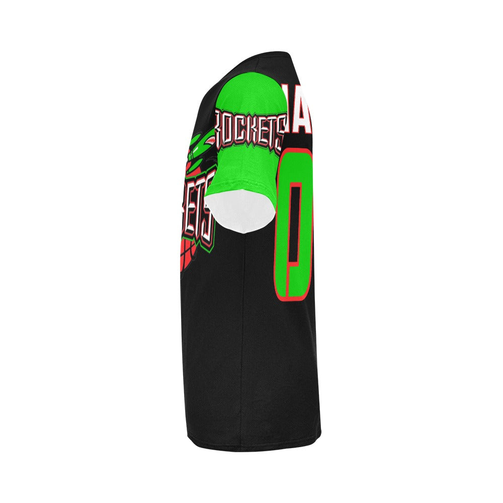 Rockets Tee Blk (Add Player's name and number)