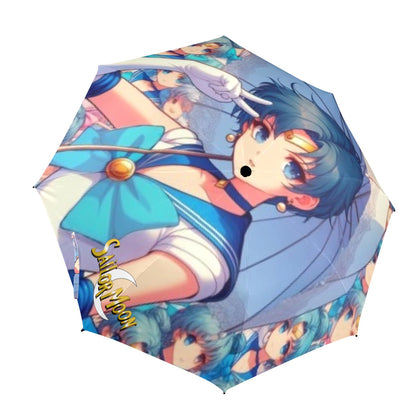 Sailor Mercury Semi-Automatic Foldable Umbrella