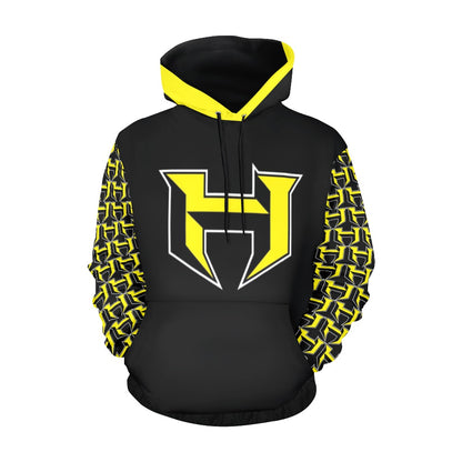 HYA Eagles Silky Hoodie H Print Blk