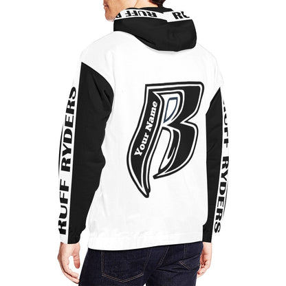 RR Silky Hoodie Wht/Blk