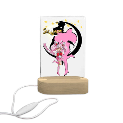 Sailor Chibi 7 Color Acrylic Nightlight 5" x 7.5"
