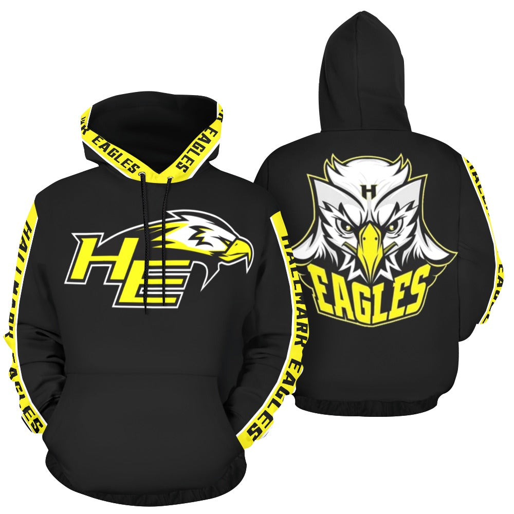 HYA Eagles Silky Hoodie Blk