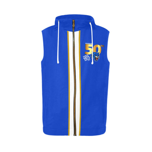 Dunbar Sleeveless Hoodie Blu