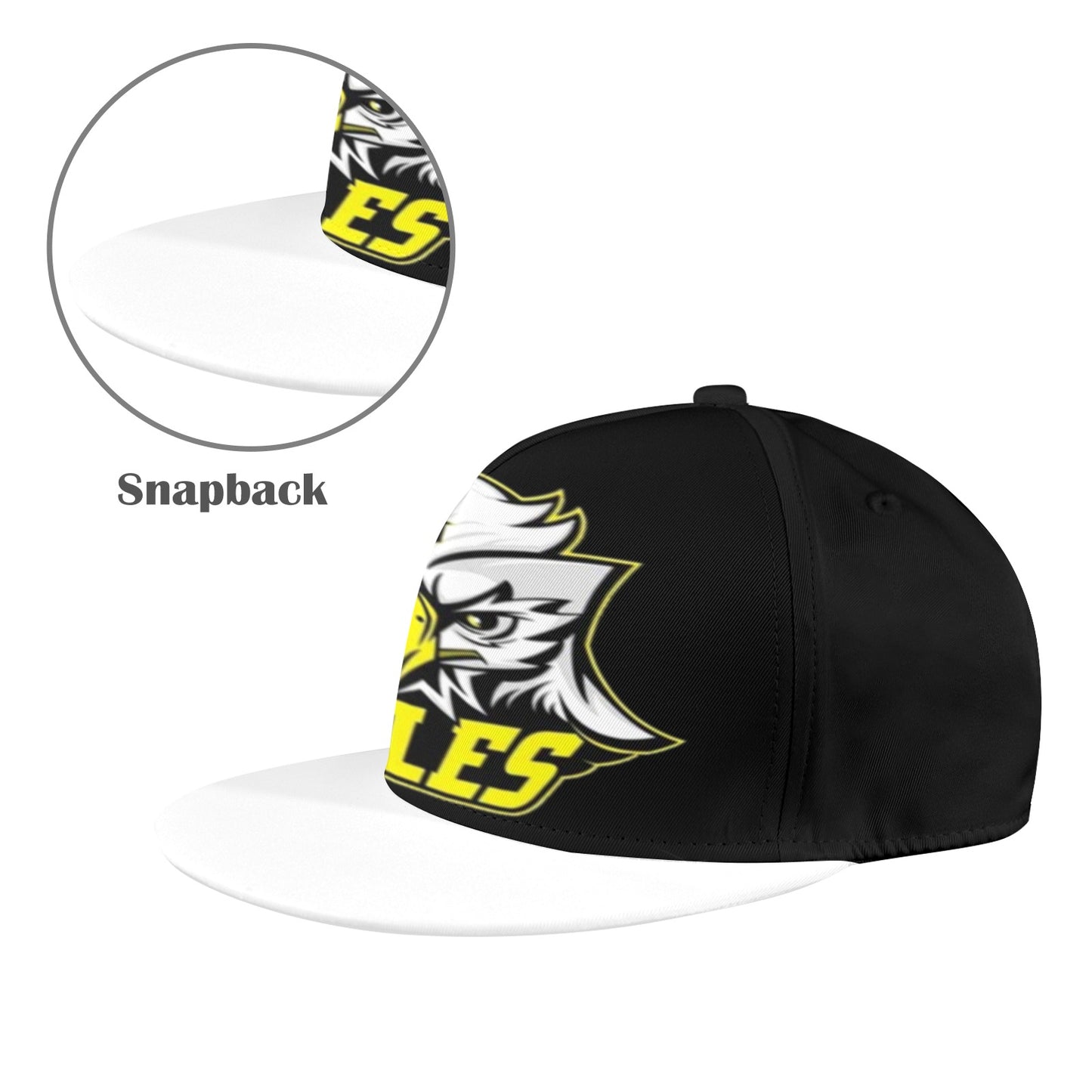 HYA Eagles Snapback Hat Blk/Wht