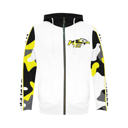 HYA Eagles Zippered Hoodie Camo Wht