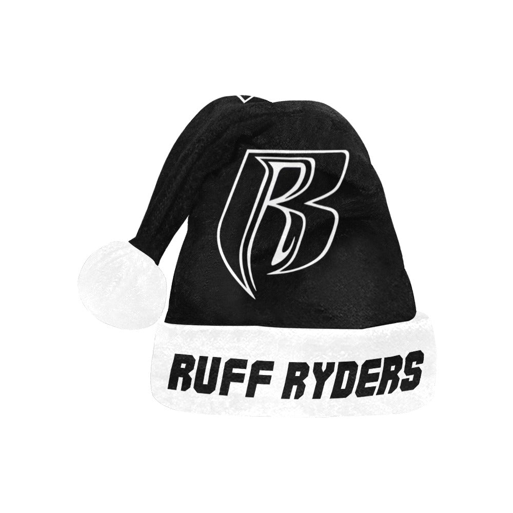 RR Christmas Flannel Santa Hat Blk