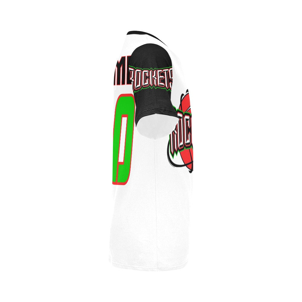 Rockets Tee Wht (Add Player's name and number)