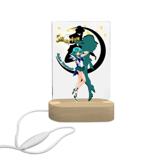 Sailor Neptune 7 Color Acrylic Nightlight 5" x 7.5"