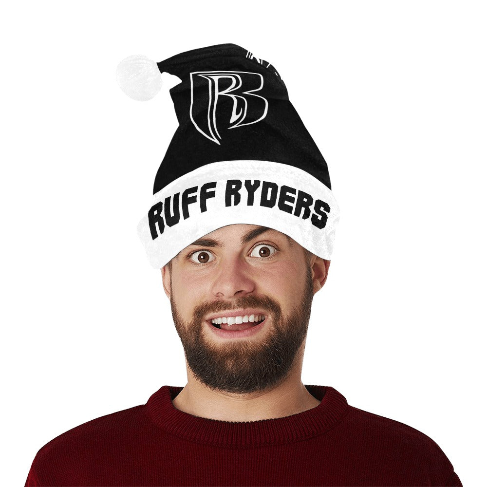 RR Christmas Flannel Santa Hat Blk