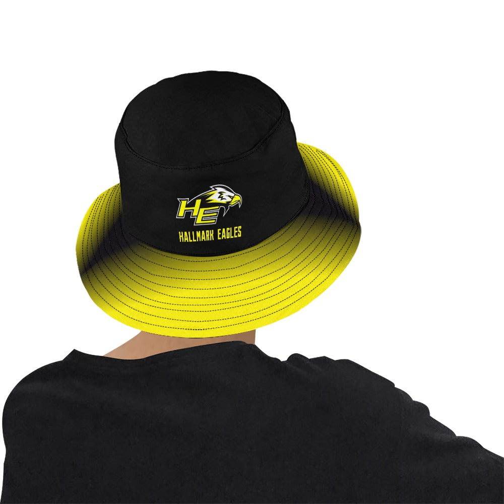 HYA Eagles Bucket Hat Blk/Ylw Gradient