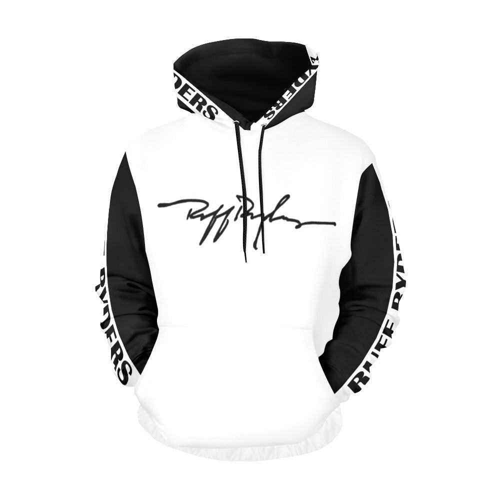 RR Silky Hoodie Wht/Blk