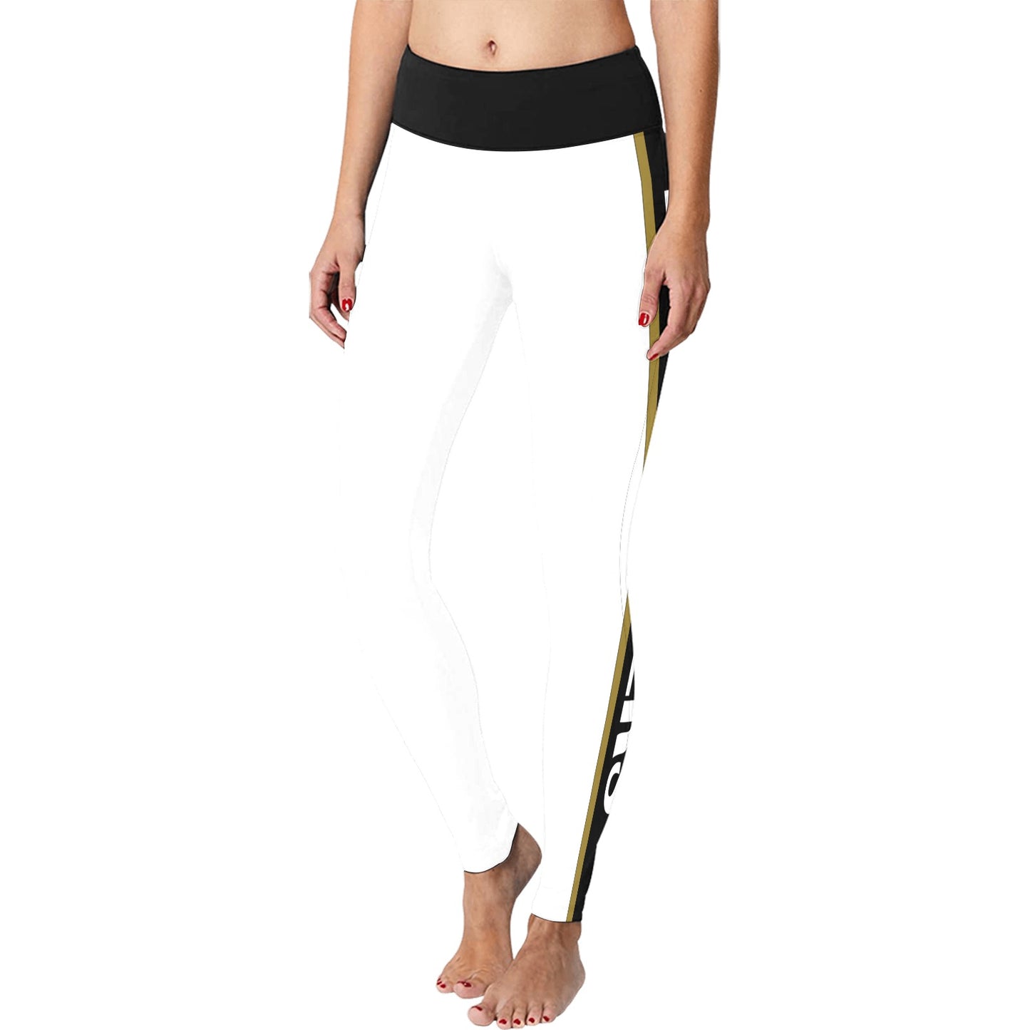 RR Worldwide Leggings Wht/Blk/Gld - Matching jacket and t sold separately.