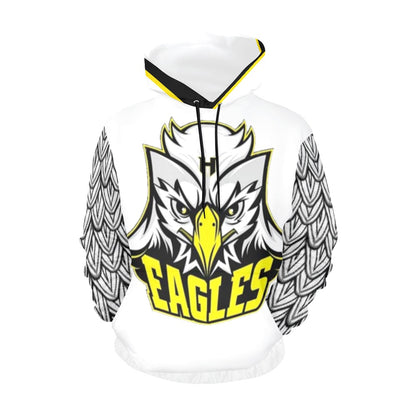 HYA Eagles Silky Hoodie Eagle Wings Wht