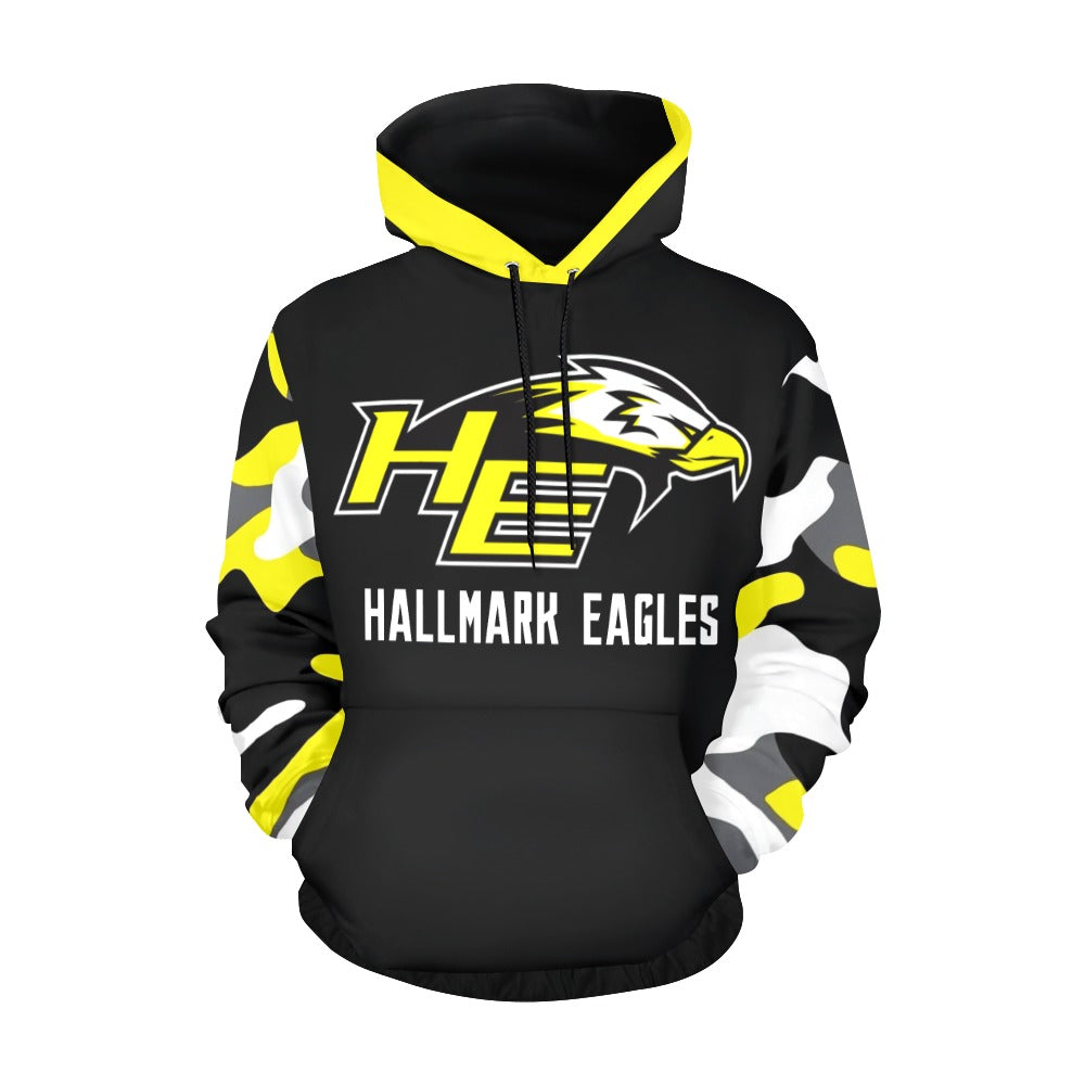 HYA Eagles Silky Hoodie Camo Blk